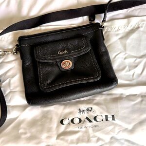 Coach black crossbody bag